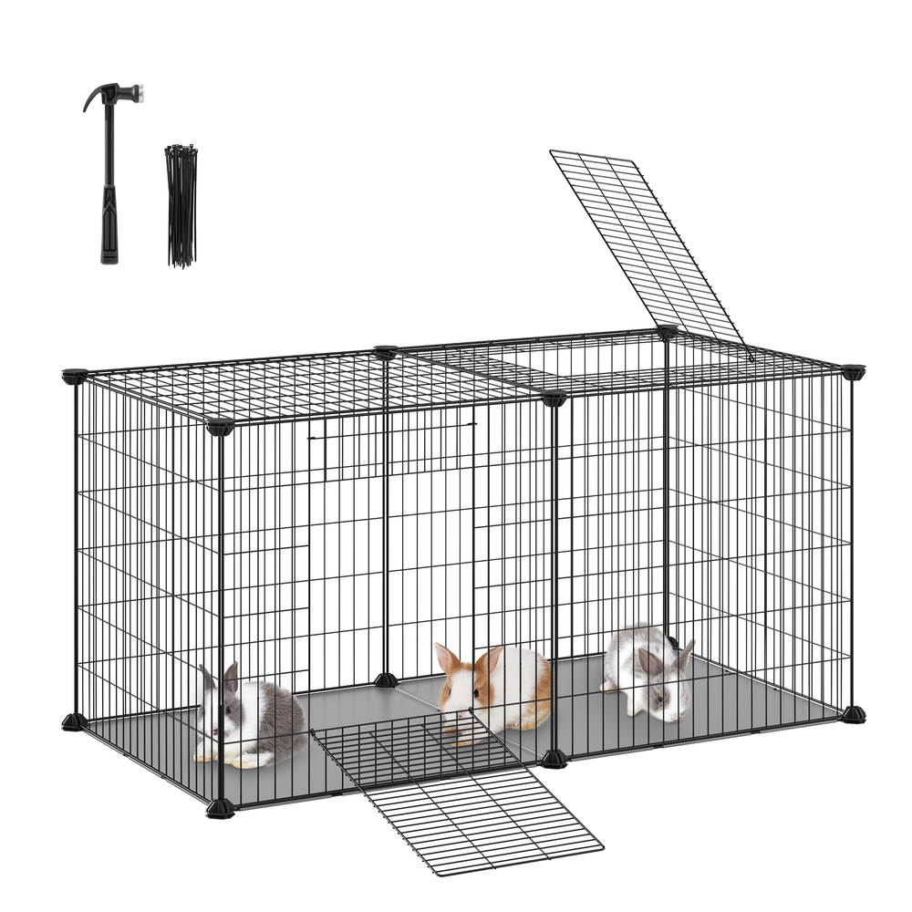 102 x 51 x 51 cm Small Animal Cage Black