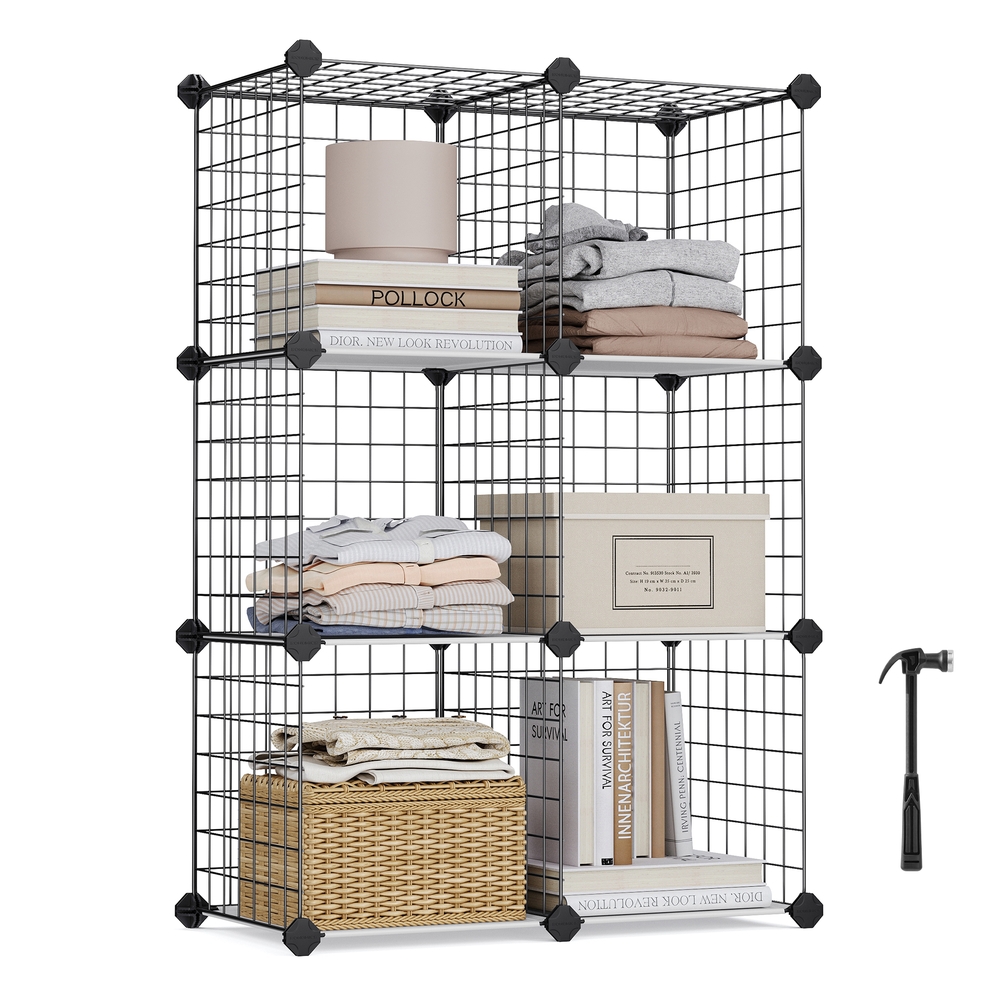 Black Metal Wire Cube Black Metal Wire Cube