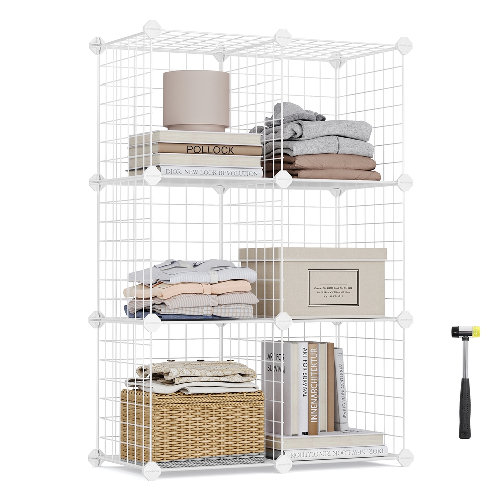 White Wire Mesh Organizer