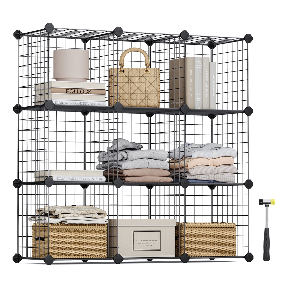 Metal Wire Modular Bookcase