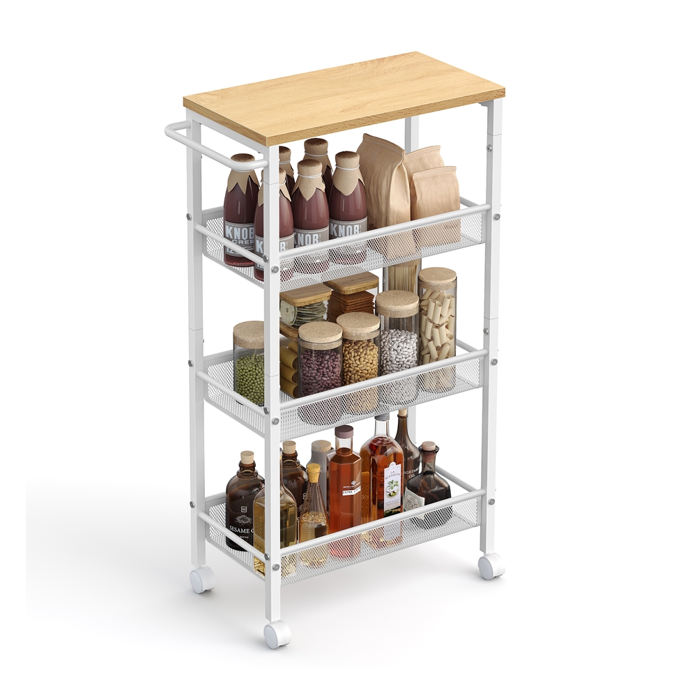 pace-Saving Kitchen Cart with Wheels
