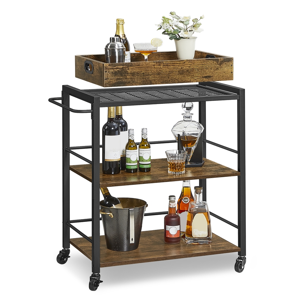 Universal Casters Kitchen Cart