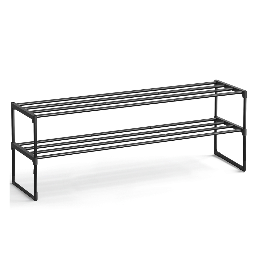 2-Tier Metal Shoe Rack 30 x 116 x 34 cm