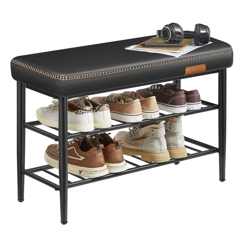 EKHO Collection – Shoe Bench Synthetic Leather Ink Black