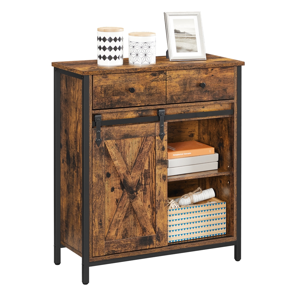 Industrial Storage Sideboard with Sliding Barn Door Industrial Storage Sideboard with Sliding Barn Door