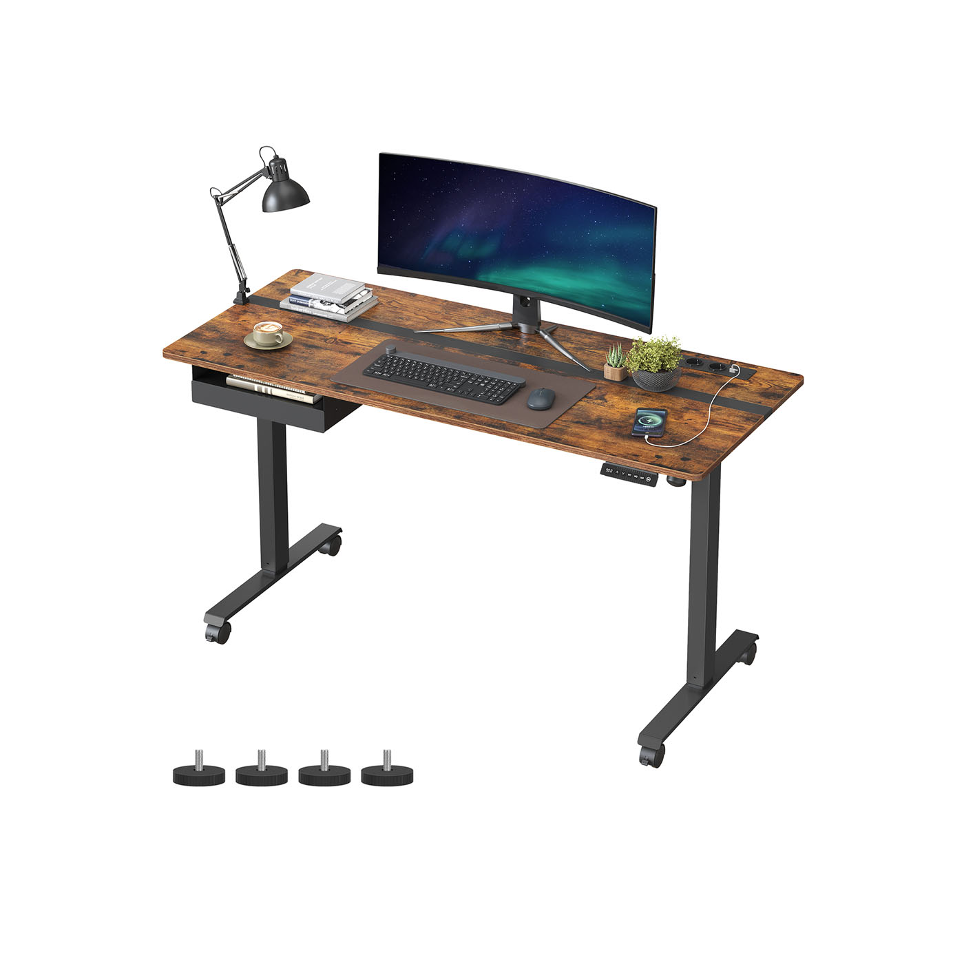 Height Adjustable Electric Standing Desk, 60 x 140 cm Desktop Height Adjustable Electric Standing Desk, 60 x 140 cm Desktop