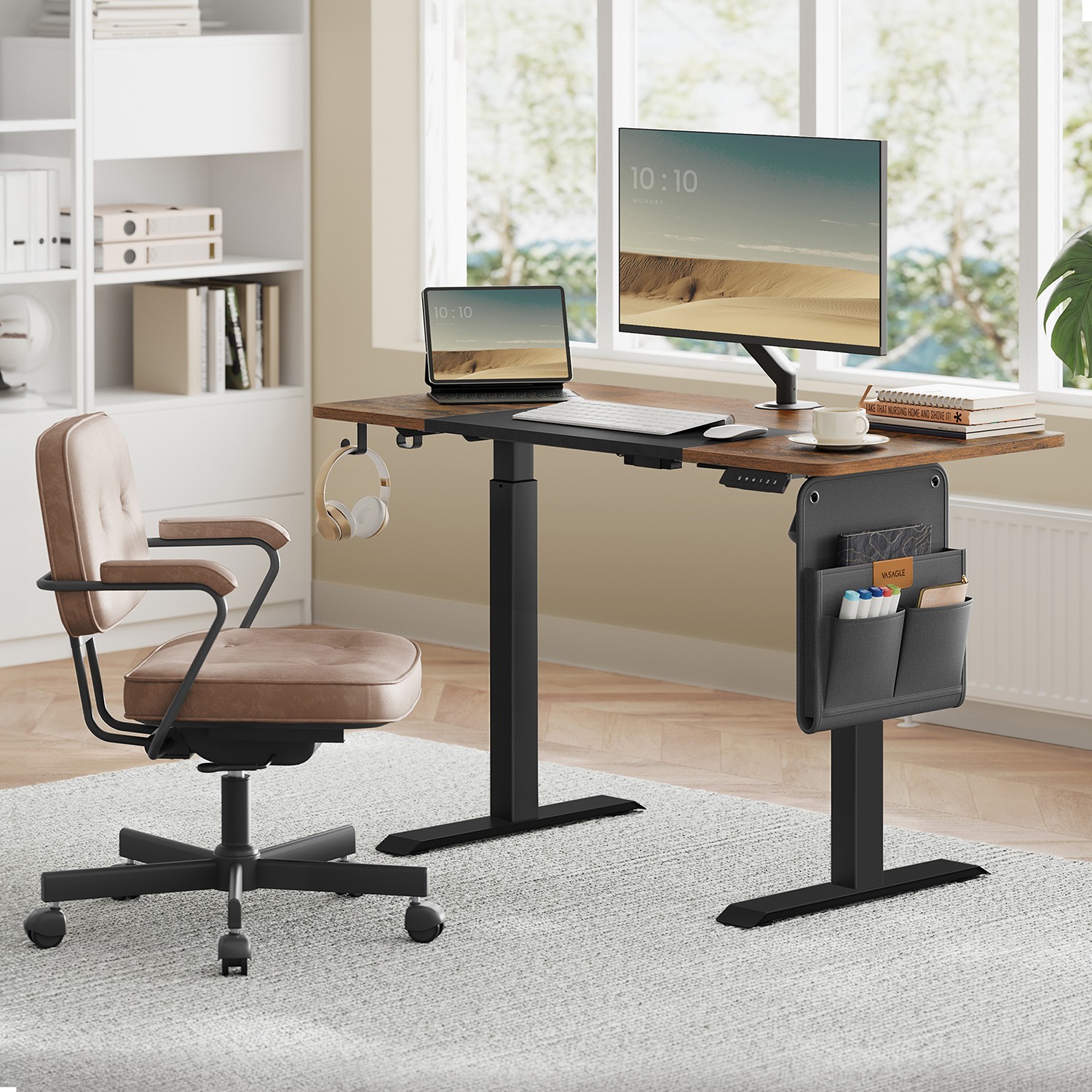 Height Adjustable Electric Standing Desk 60 x 120 x (72-120) cm