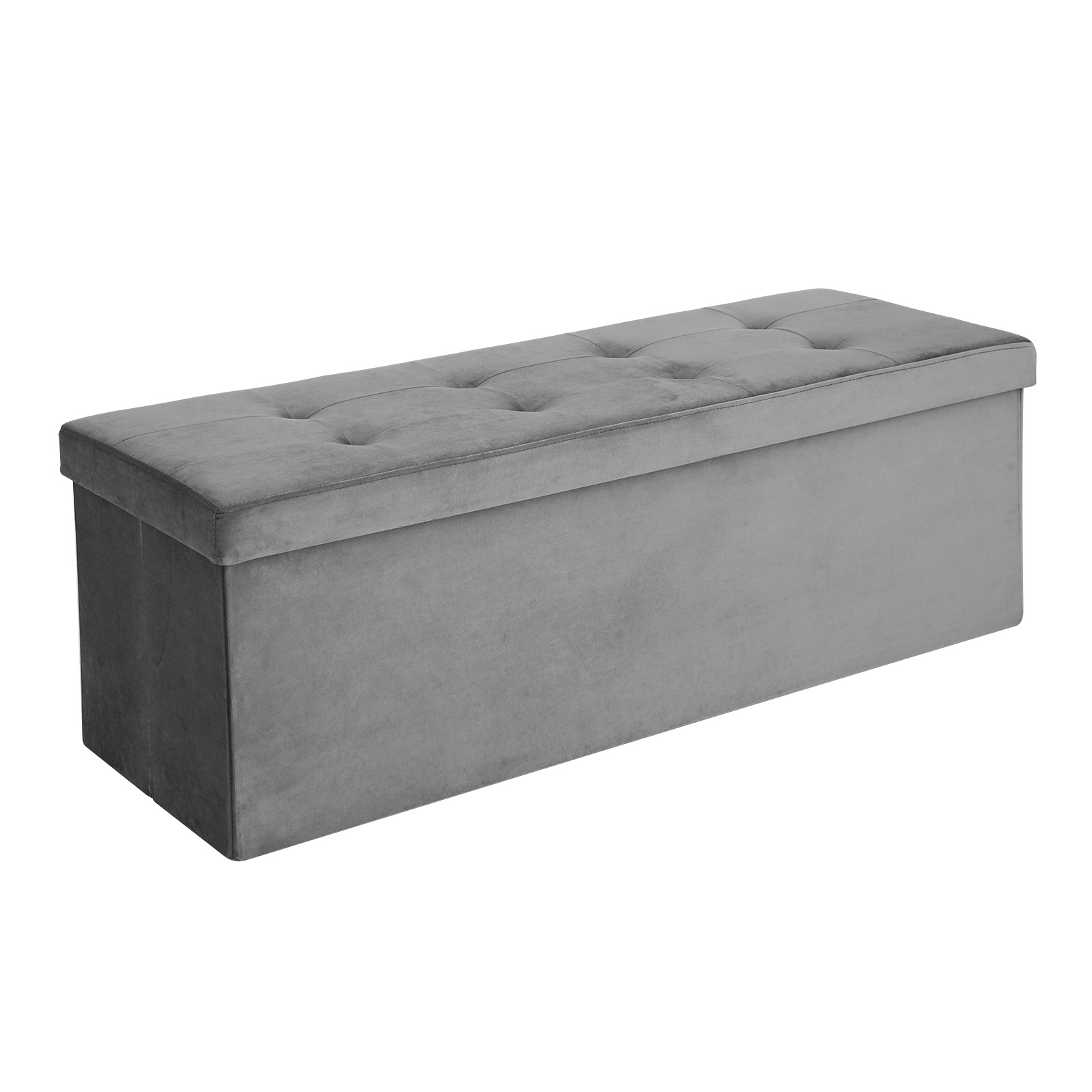 Grey Folding Storage Ottoman 120L Grey Folding Storage Ottoman 120L