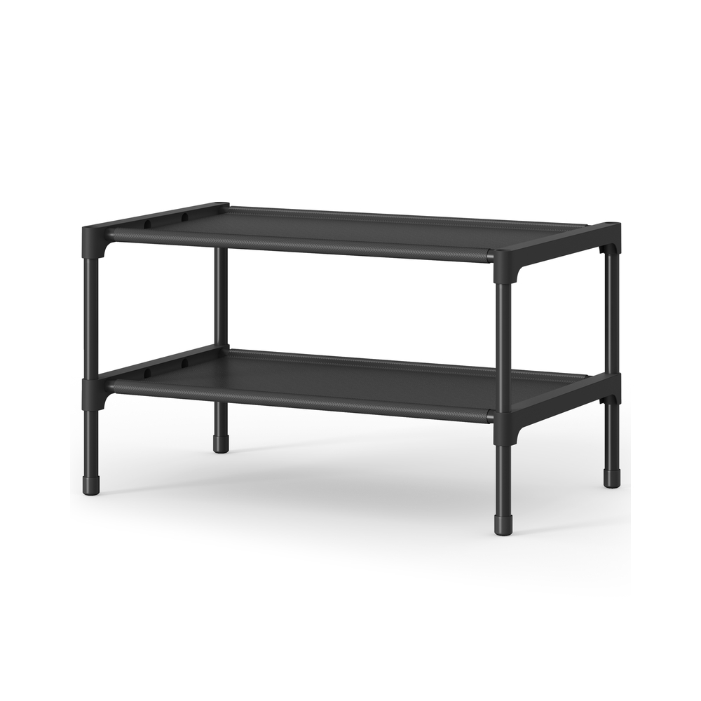 2-Tier Shoe Rack, Hallway Storage, 29.7 x 42 x 31 cm, Ink Black 2-Tier Shoe Rack, Hallway Storage, 29.7 x 42 x 31 cm, Ink Black