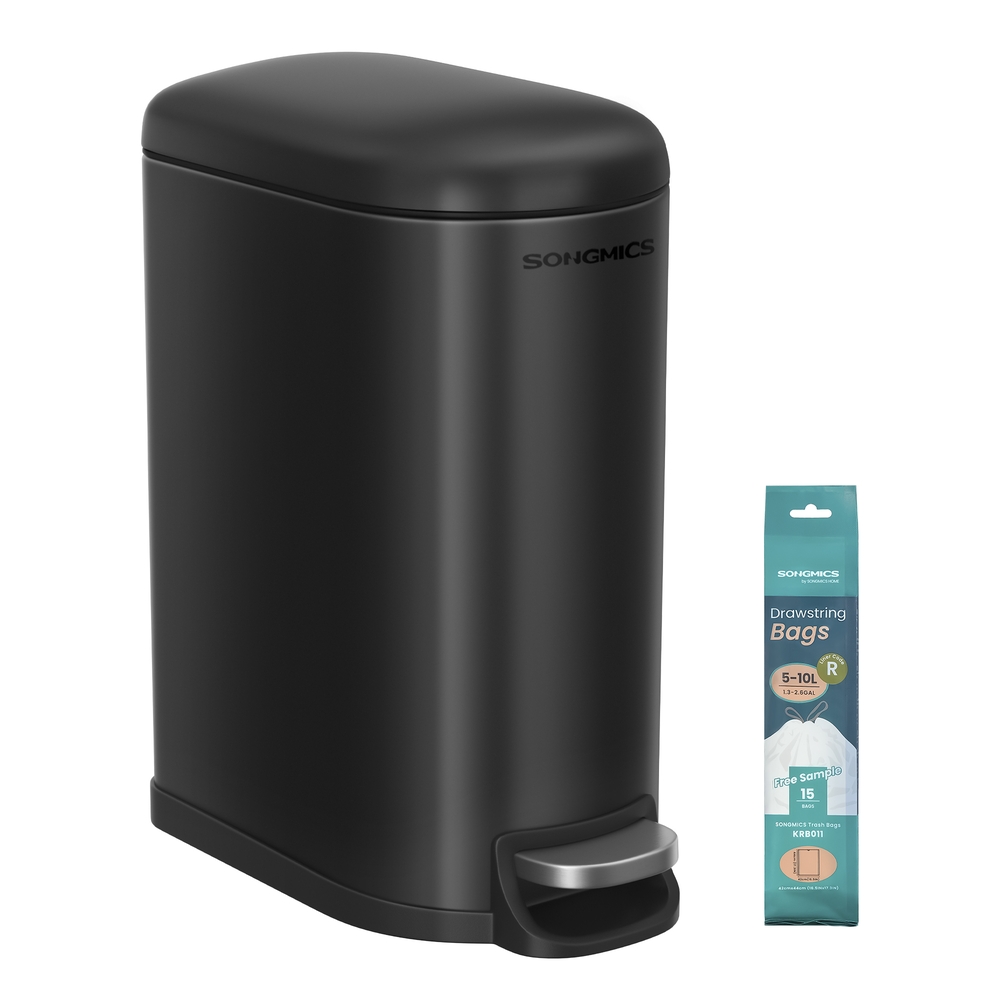 10L Small Pedal Bathroom Bin with Lid