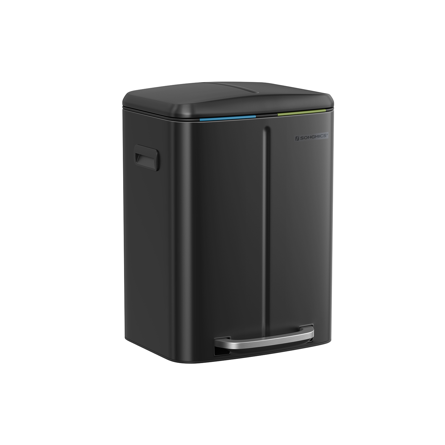 2 x 20L Metal Step Rubbish Bin Black 2 x 20L Metal Step Rubbish Bin Black