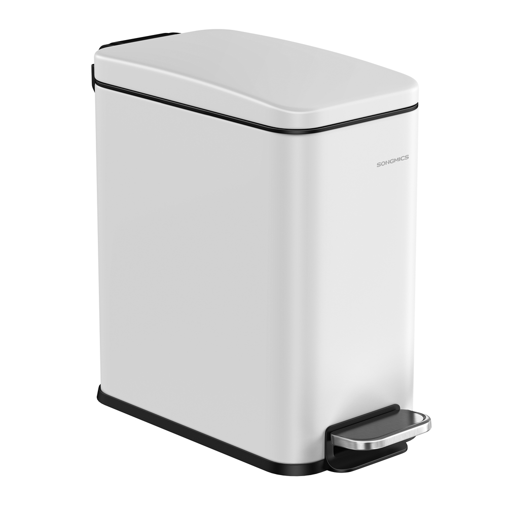 5L Small Bin with Lid White