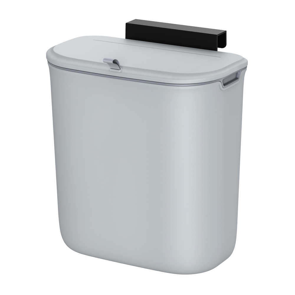 9L Hanging Trash Can White