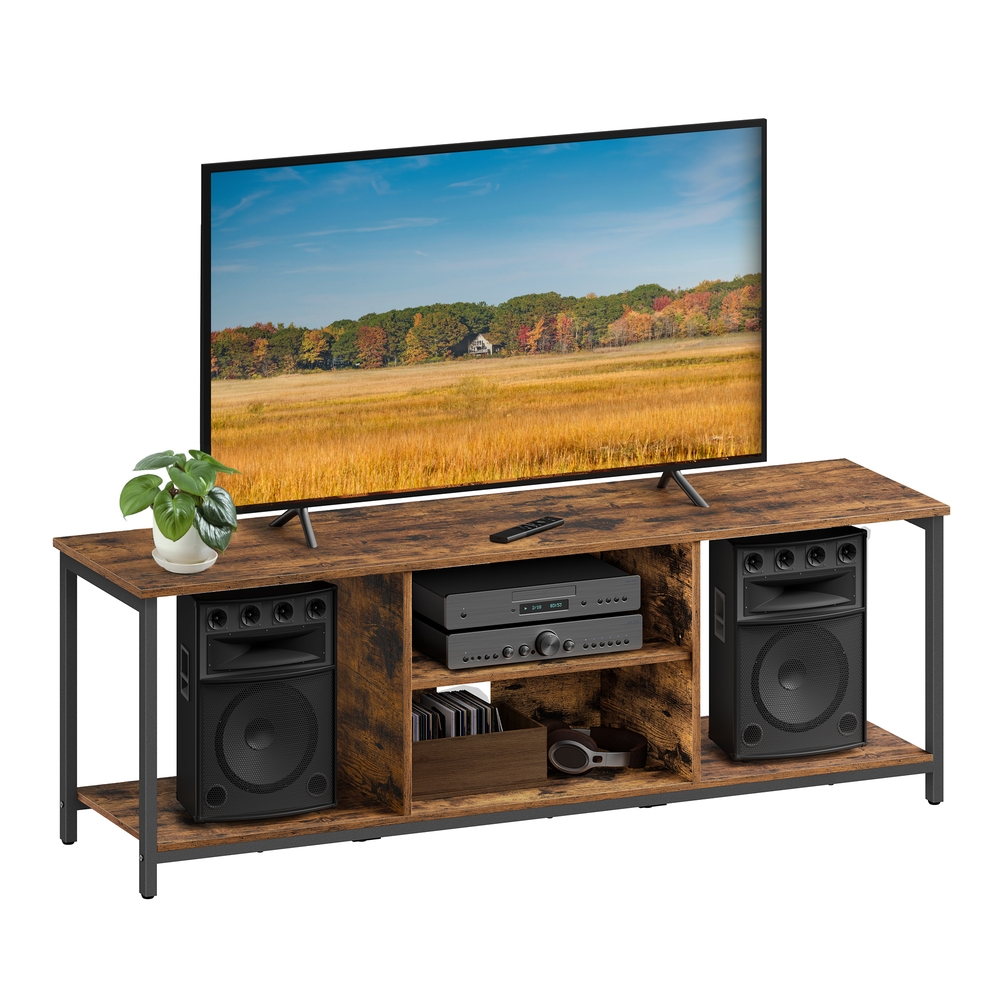 Stand for TV up to 65 Inches, TV Cabinet with Open Shelves