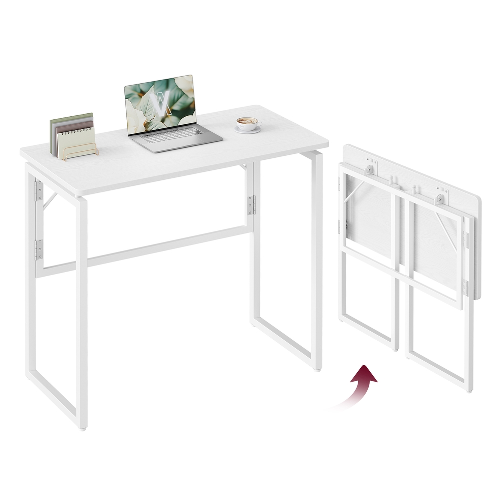 One-Piece Desktop Top 80 x 40 cm with Rounded Edges Snow White