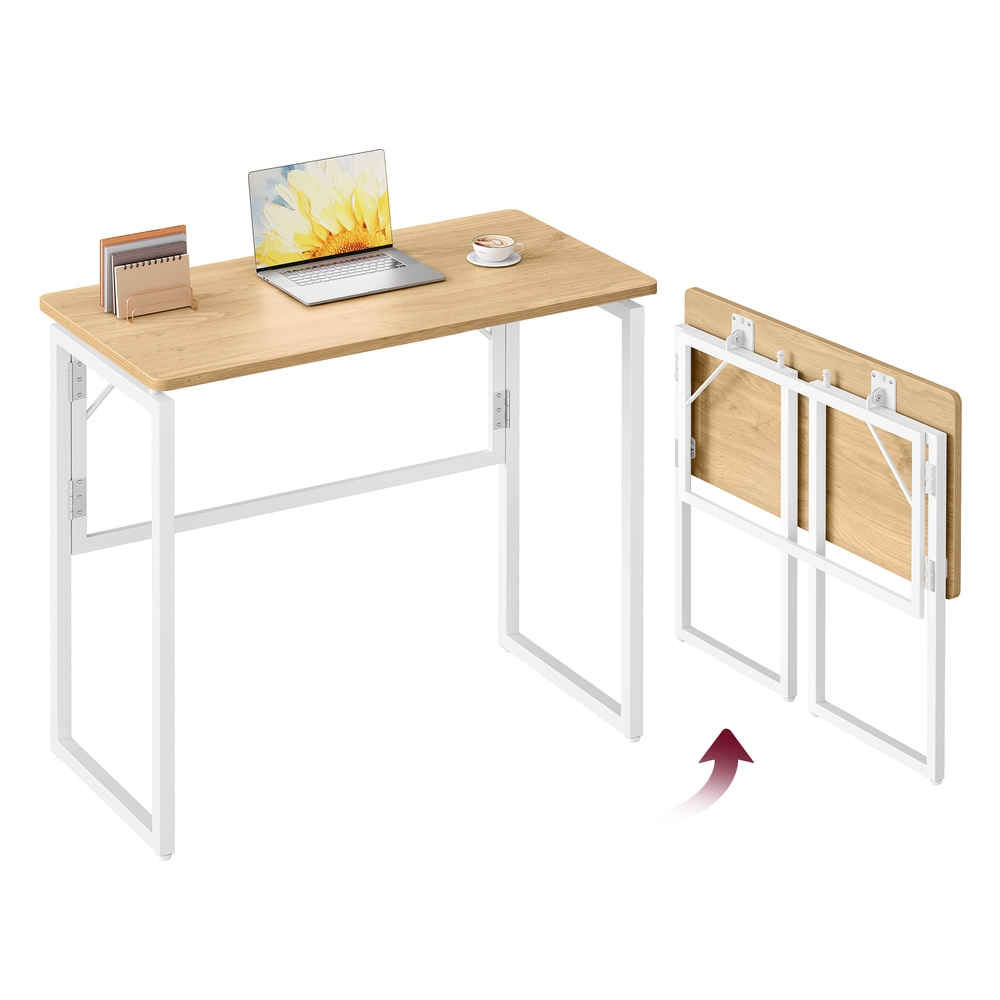 One-Piece Desktop Top 80 x 40 cm with Rounded Edges Natural Oak