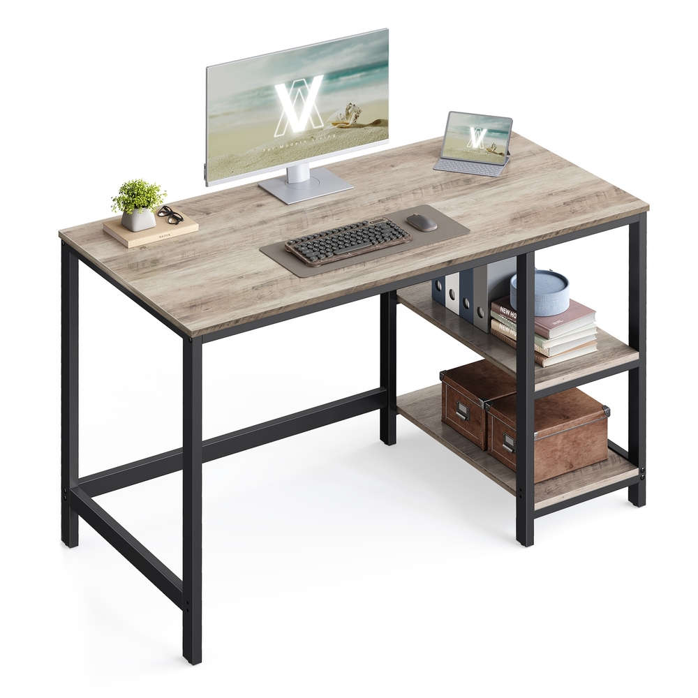 Computer Desk with 2 Shelves