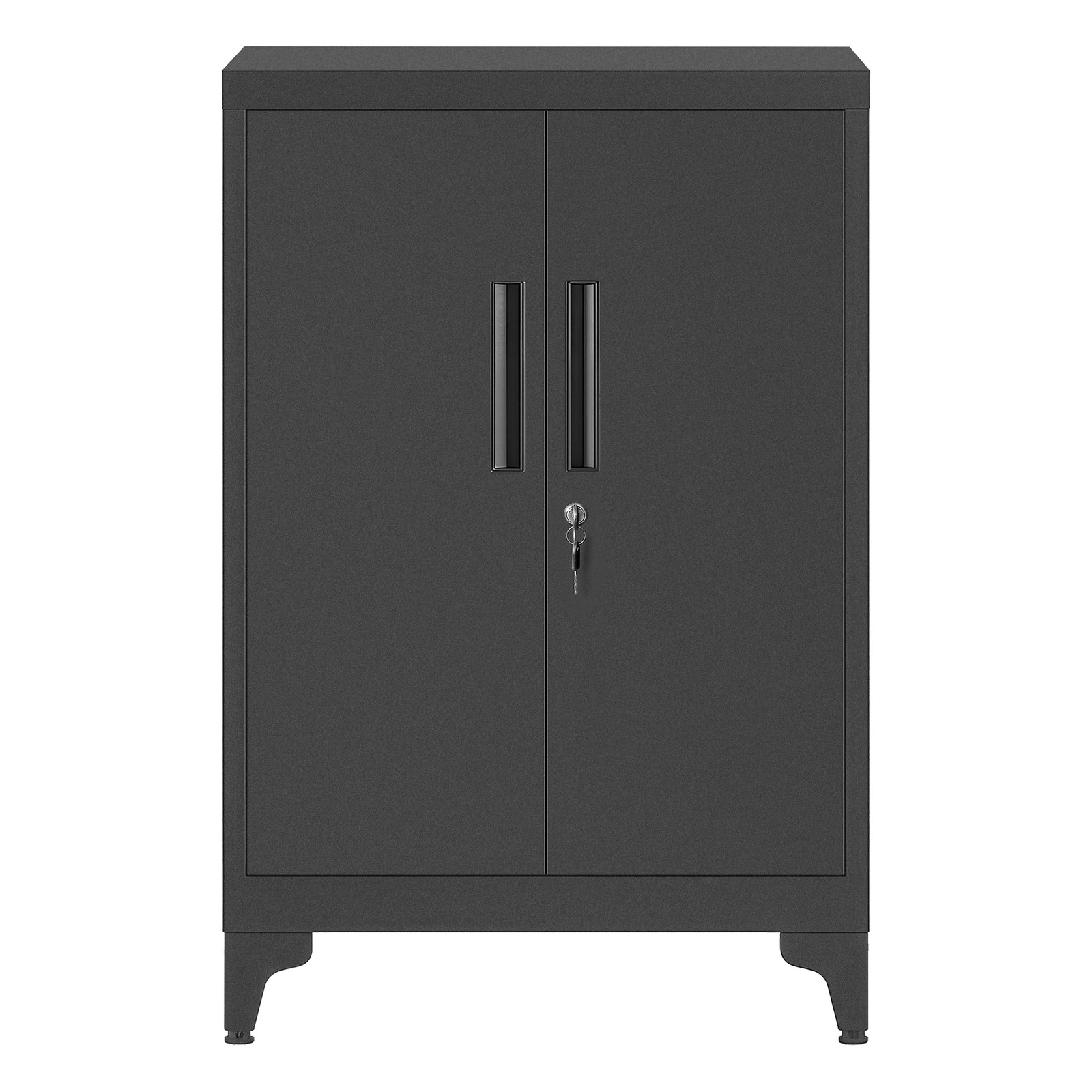 Metal Tool Storage Cabinet with Lockable Doors and Shelves, Garage Organizer for Office, Home Metal Tool Storage Cabinet with Lockable Doors and Shelves, Garage Organizer for Office, Home