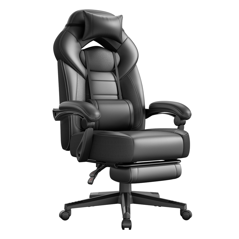 Office Racing Chair with Ergonomic Design Black