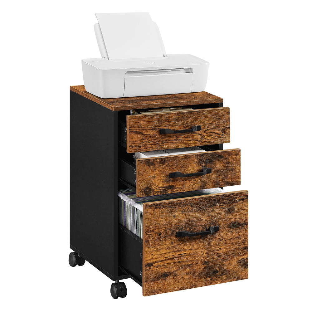 Rolling File Cabinet with 3 Drawers and Wheels Rolling File Cabinet with 3 Drawers and Wheels