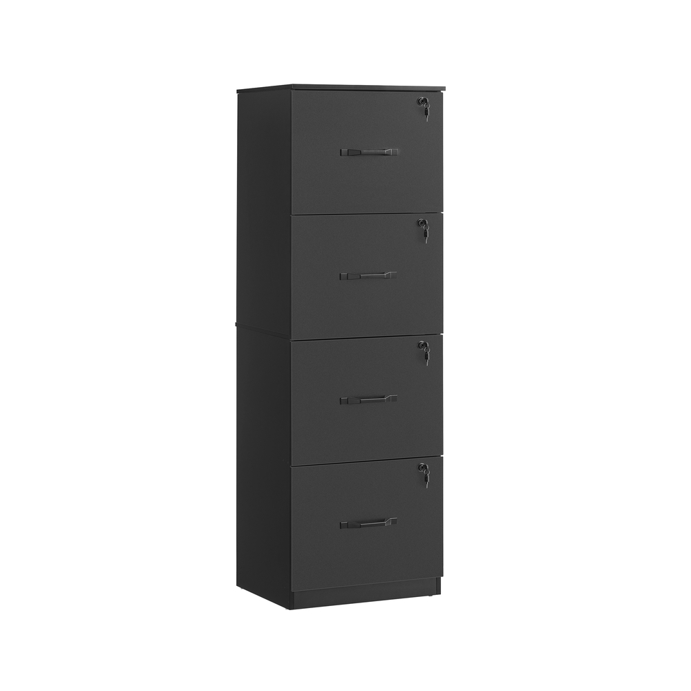 Filing Cabinet for Home Office with 4 Lockable Drawers