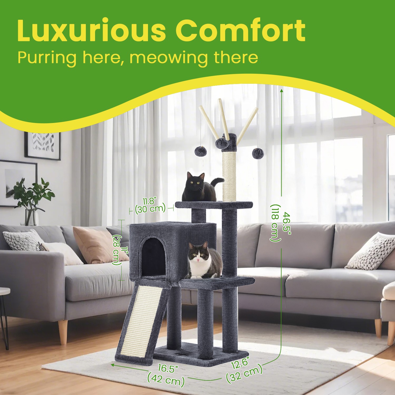 Small Cat Tree, Cat Tower for indoor Cats, Kittens
