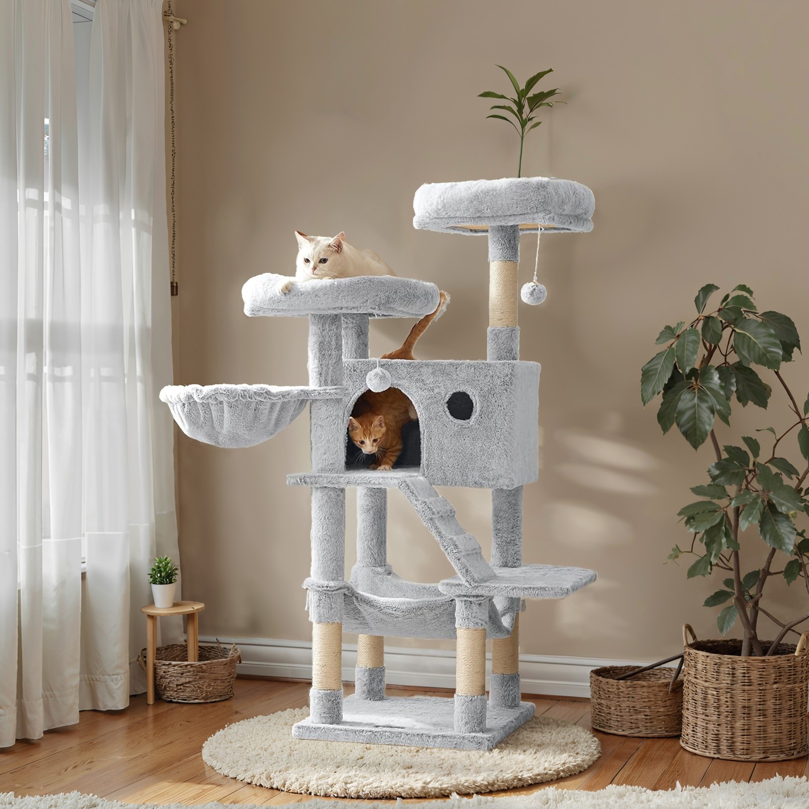 Cat Tree, Cat Tower for Large Cats, Ultra-Soft