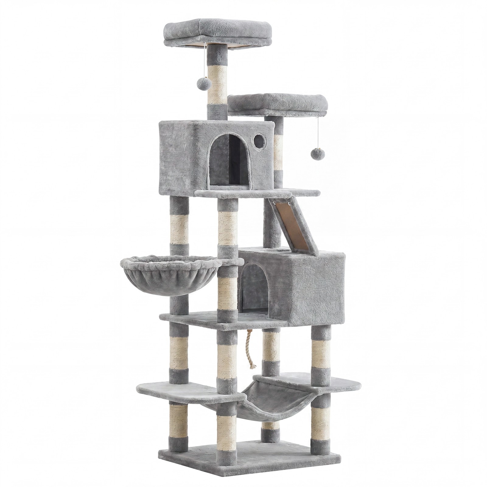 Large Cat Tree with 13 Scratching Posts, 2 Perches