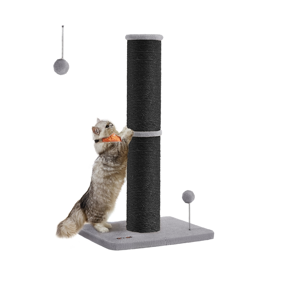 Cat Scratching Post 85 cm Tall for Medium and Large Cats Ink Black Cat Scratching Post 85 cm Tall for Medium and Large Cats Ink Black