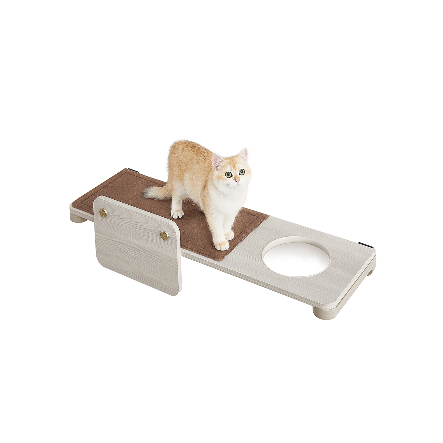 Wall-Mounted Large Cat Shelf with Felt Pad