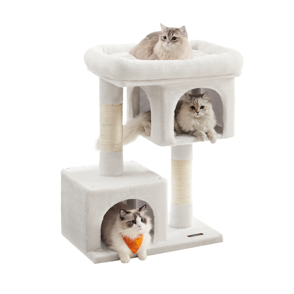 Cat Tree 84 cm Tower Cream White