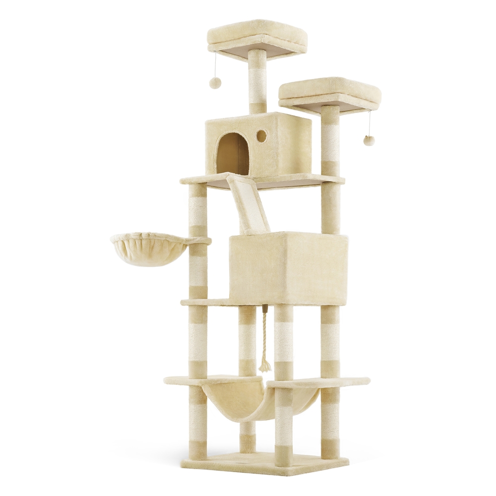 206 cm Large Cat Tree with 13 Scratching Posts