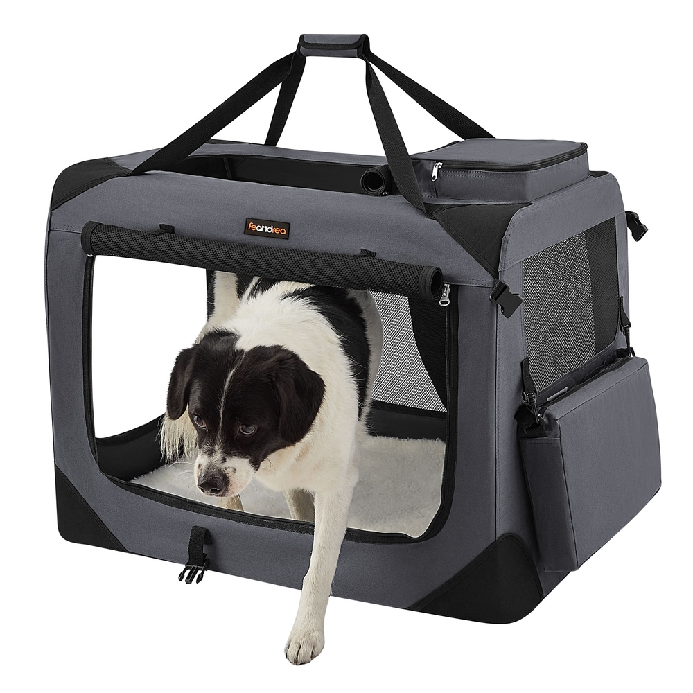 Pet Carrier 81 x 58 x 58 cm Grey