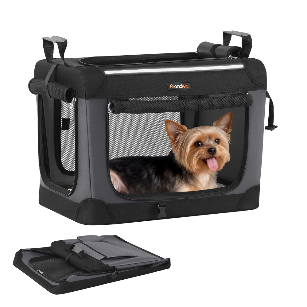 Collapsible Dog Crate 50 x 35 x 35 cm Ink Black Collapsible Dog Crate 50 x 35 x 35 cm Ink Black