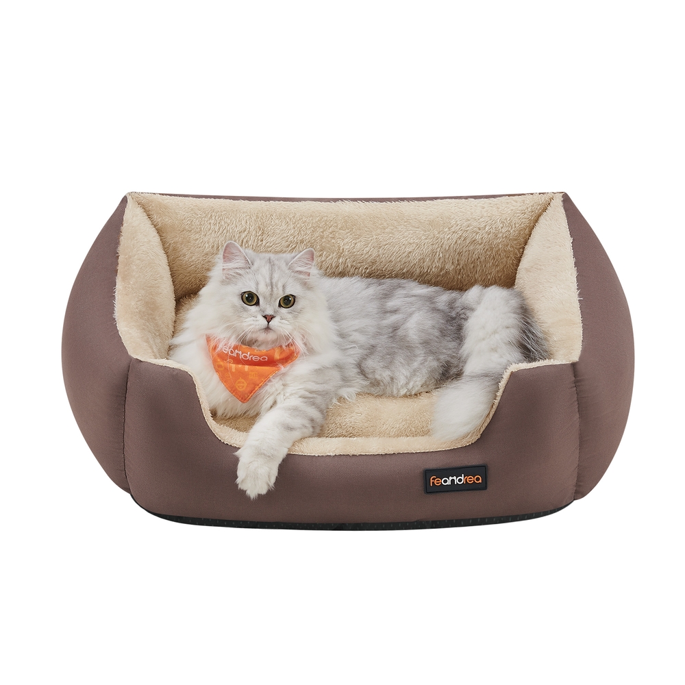 Washable Dog Bed S Coffee Brown
