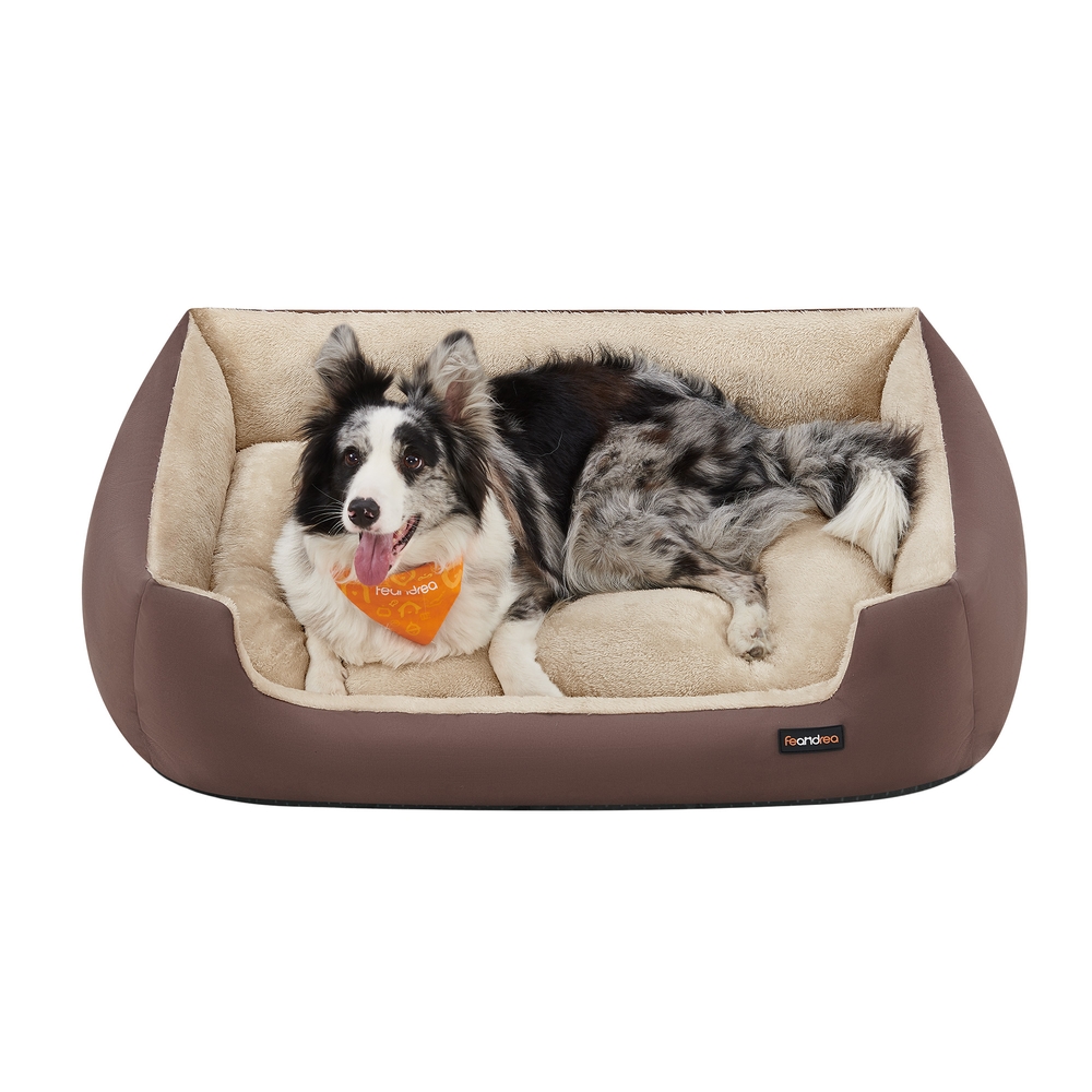 Washable Dog Bed XL Coffee Brown