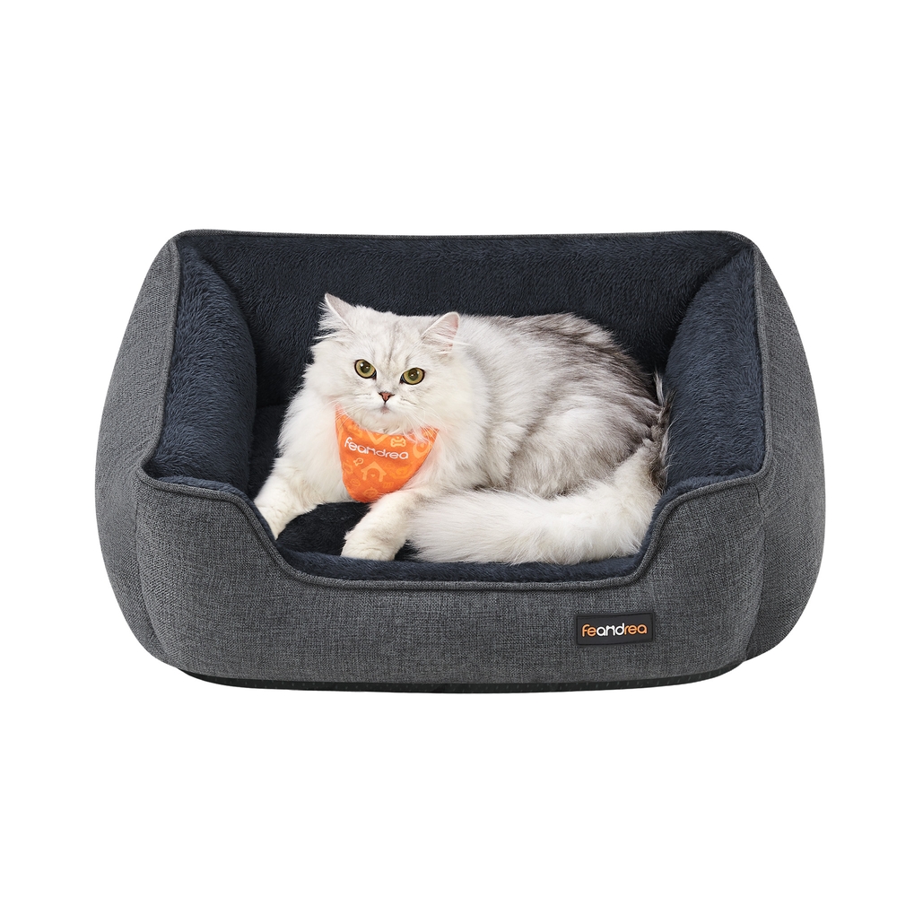 Washable Dog Bed S Dark Grey