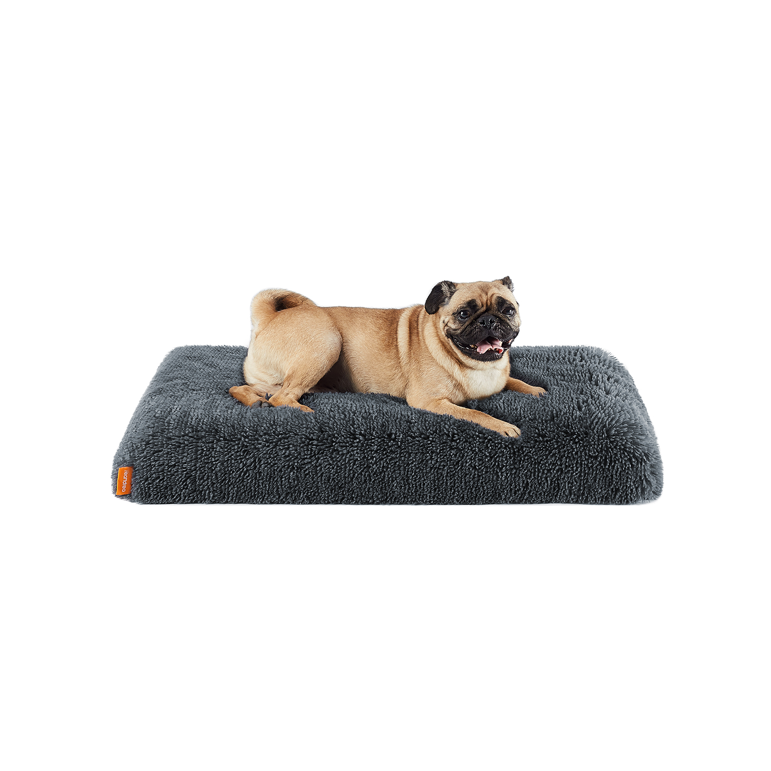 Fluffy Dog Bed with Washable Cover 80 x 50 x 8 cm Dark Grey Fluffy Dog Bed with Washable Cover 80 x 50 x 8 cm Dark Grey