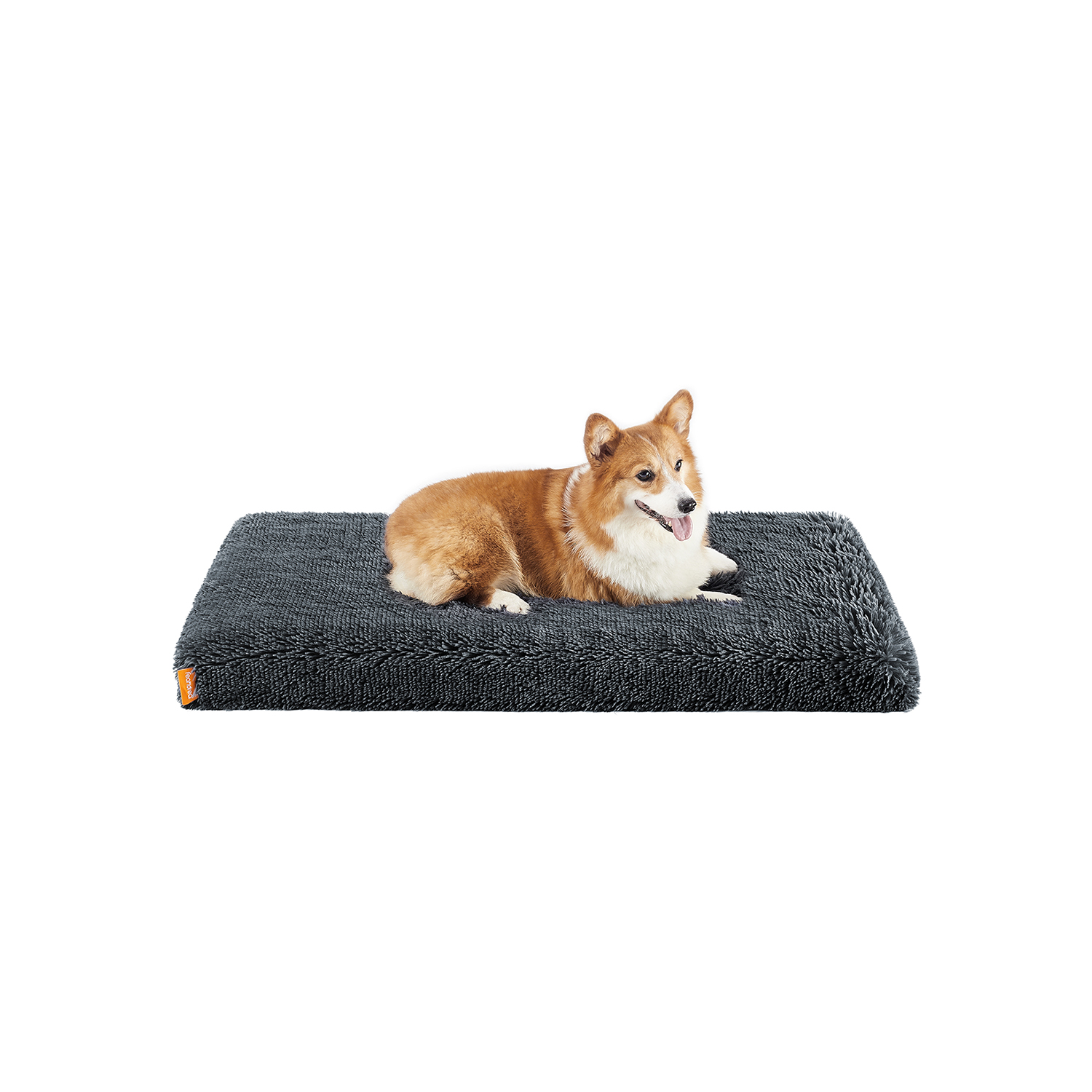 Fluffy Dog Bed with Washable Cover 95 x 60 x 8 cm Dark Grey Fluffy Dog Bed with Washable Cover 95 x 60 x 8 cm Dark Grey