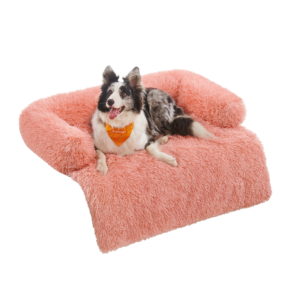 110 x 95 x 18 cm Dog Sofa Bed for Medium Dogs Pink