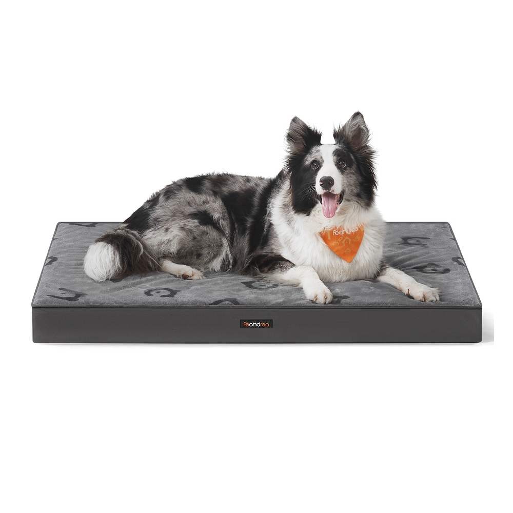 XL Orthopedic Dog Bed for Dog Crate Dove Grey