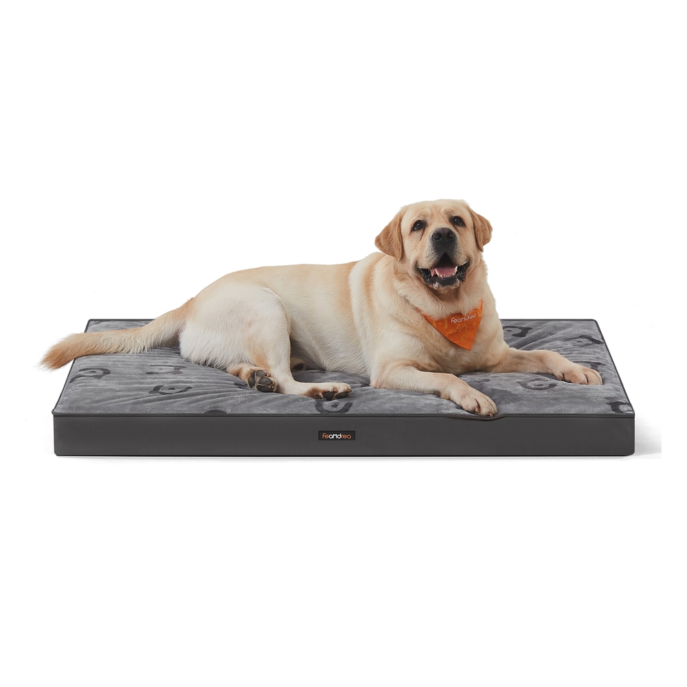 XXL Orthopedic Dog Bed for Dog Crate Dove Grey