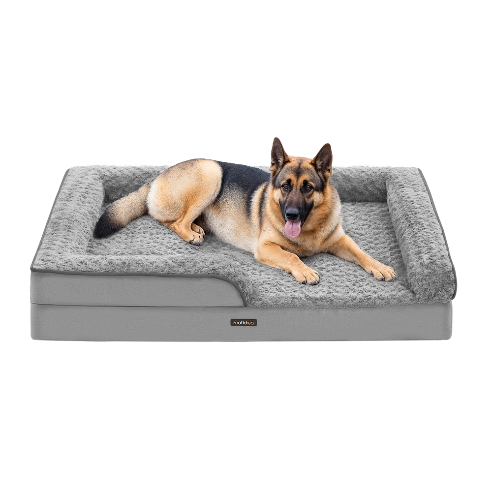 Orthopedic Dog Bed for Large Dogs Dove Grey