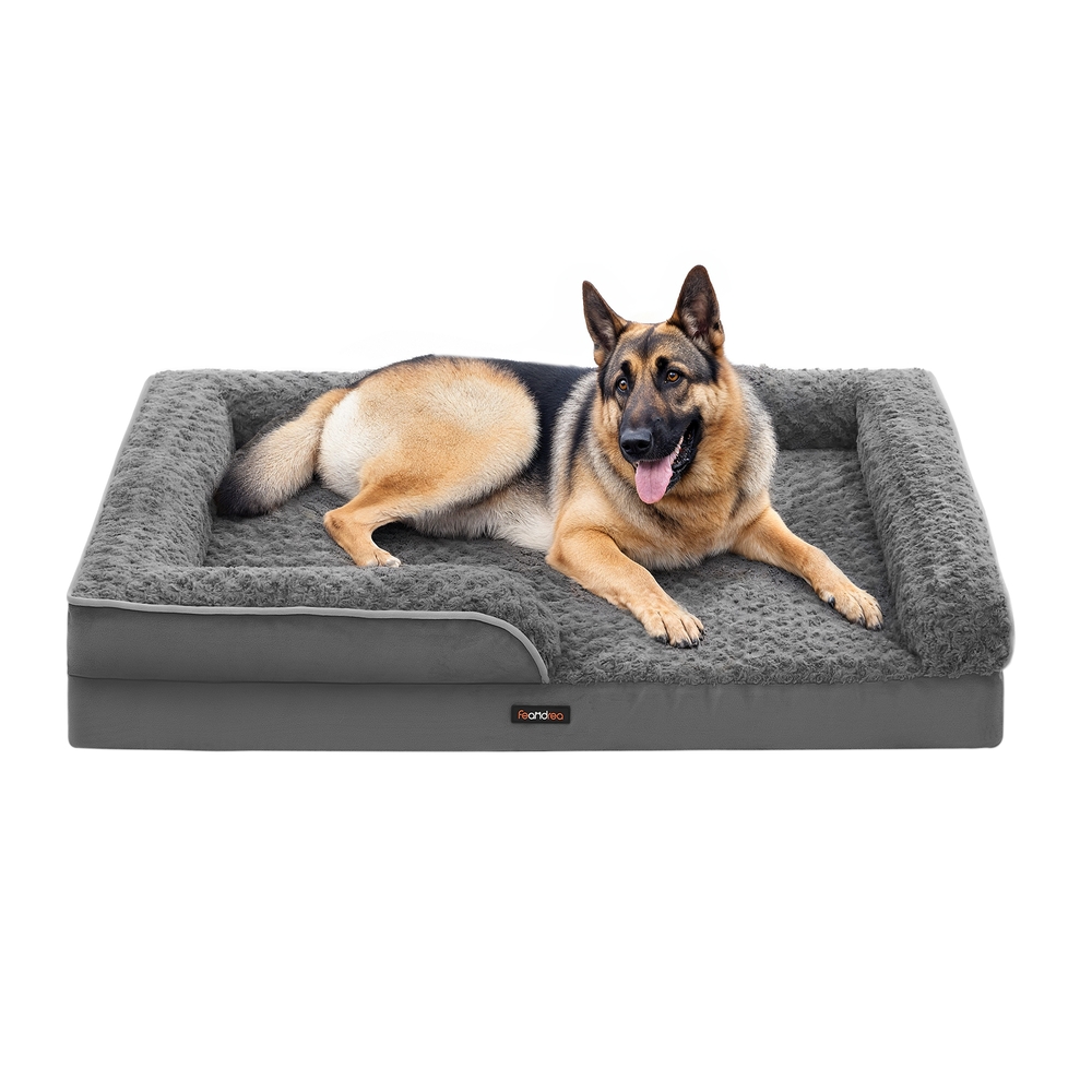 Orthopedic Dog Bed for Large Dogs Slate Grey