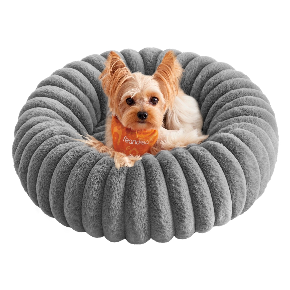 Dog Bed Small Cat Bed with Soft Padding 50 cm Dove Grey