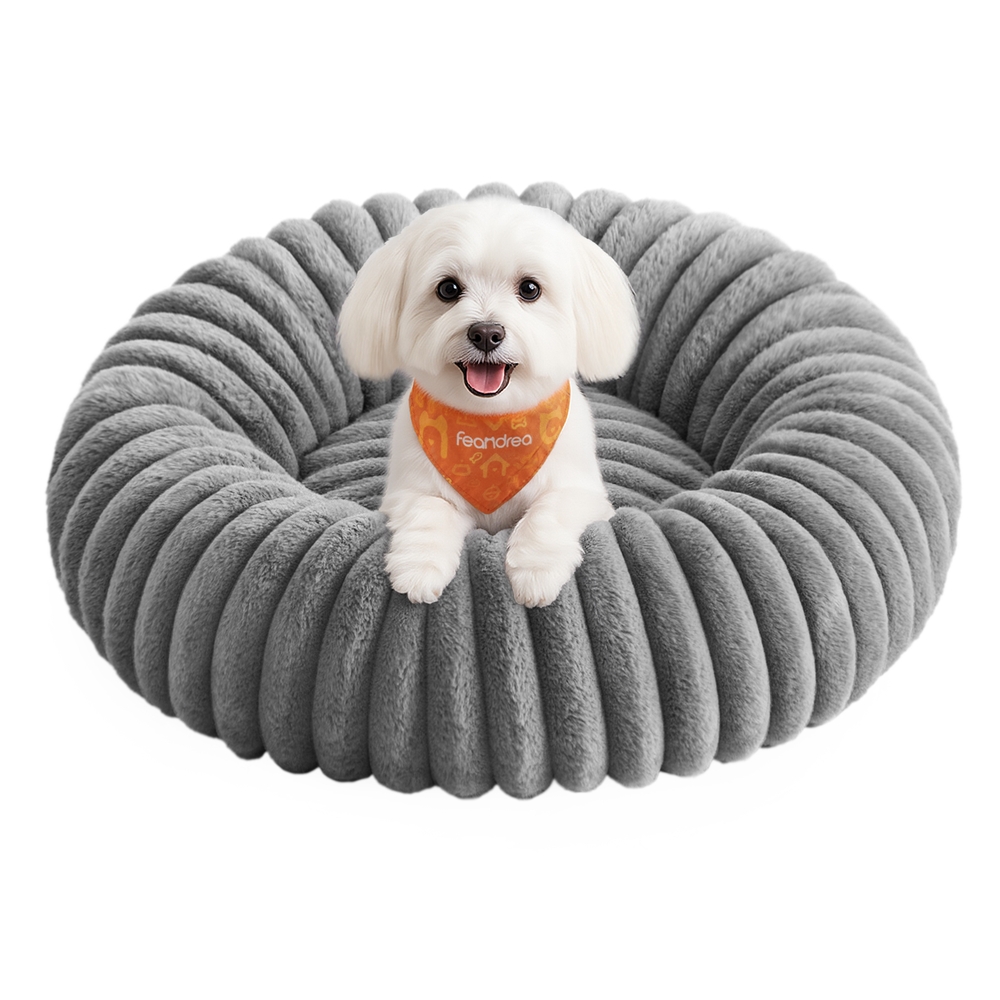 Dog Bed Medium Cat Bed with Soft Padding 60 cm Dove Grey