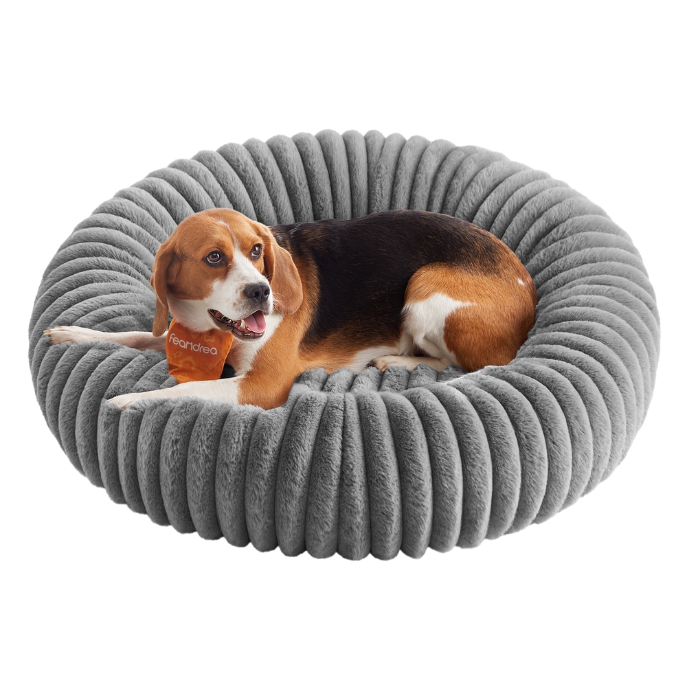Dog Bed Large Pet Bed with Soft Padding 80 cm Dove Grey