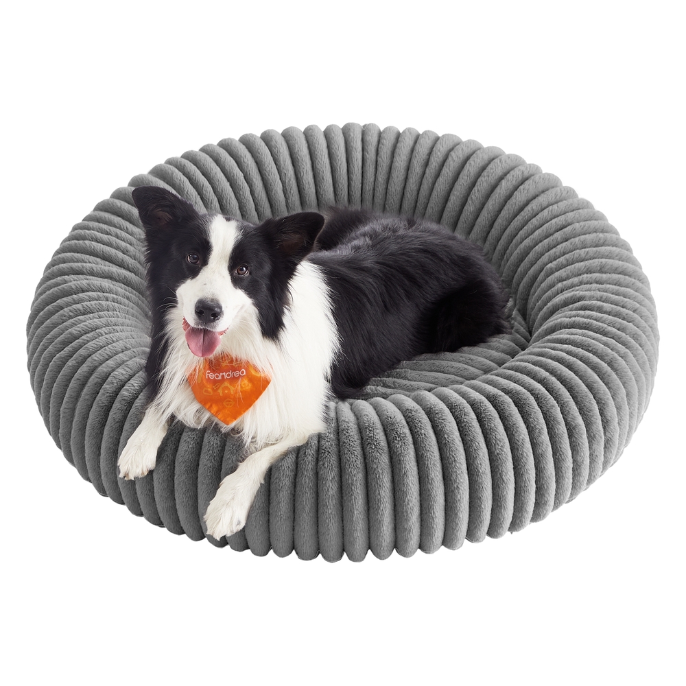 Dog Bed Extra Large Pet Bed with Soft Padding 100 cm Dove Grey