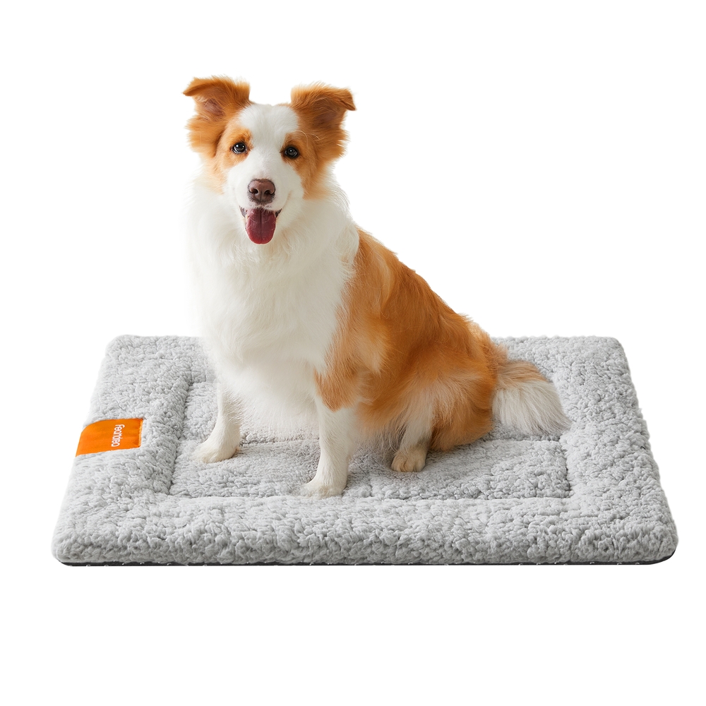 90 x 65 cm Warm Dog Cat Bed Dove Grey