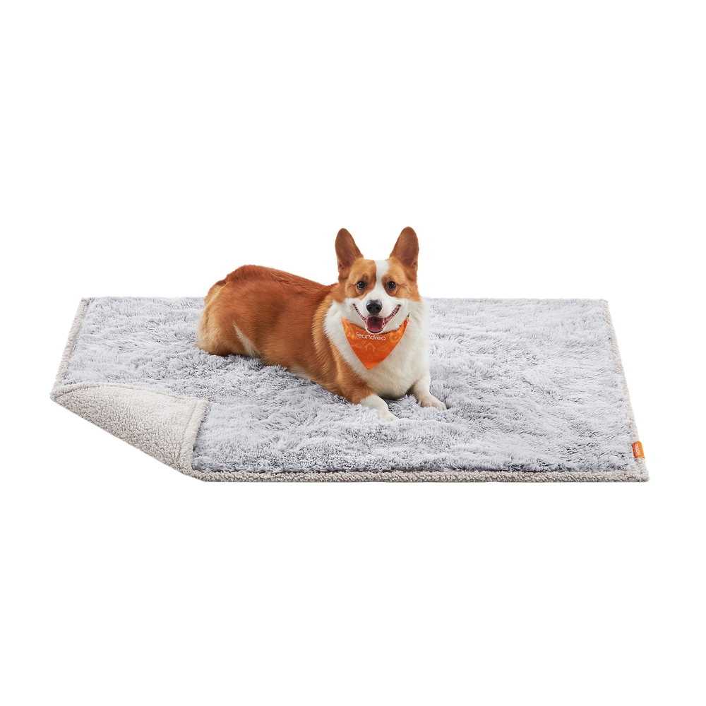Waterproof Dog Blanket Grey Ombré L